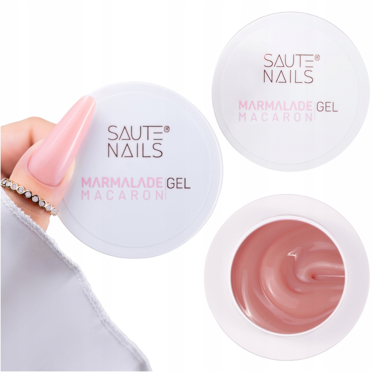 Saute Nails Stavební Gel na nehty Želé Marmalade Gel 30 g Macaron