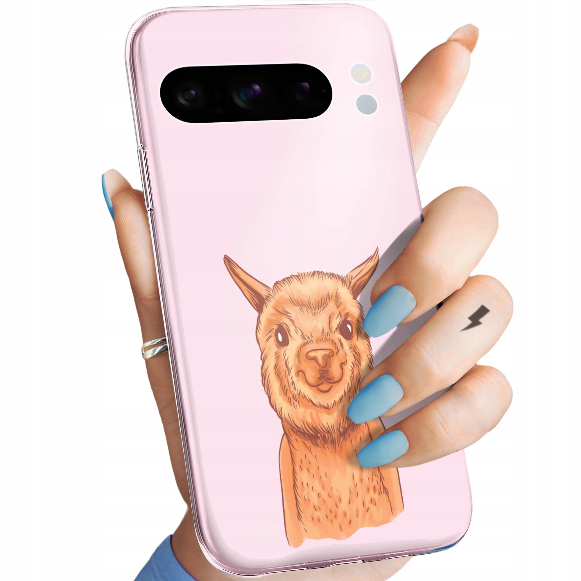 Etui Do Google Pixel 8 Pro Lama Alpaka Andy Obudowa Pokrowiec Case