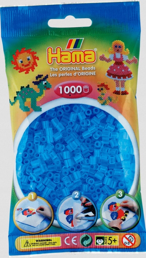 

Koraliki Hama MIDI 1000 20773 Niebieski Transparen