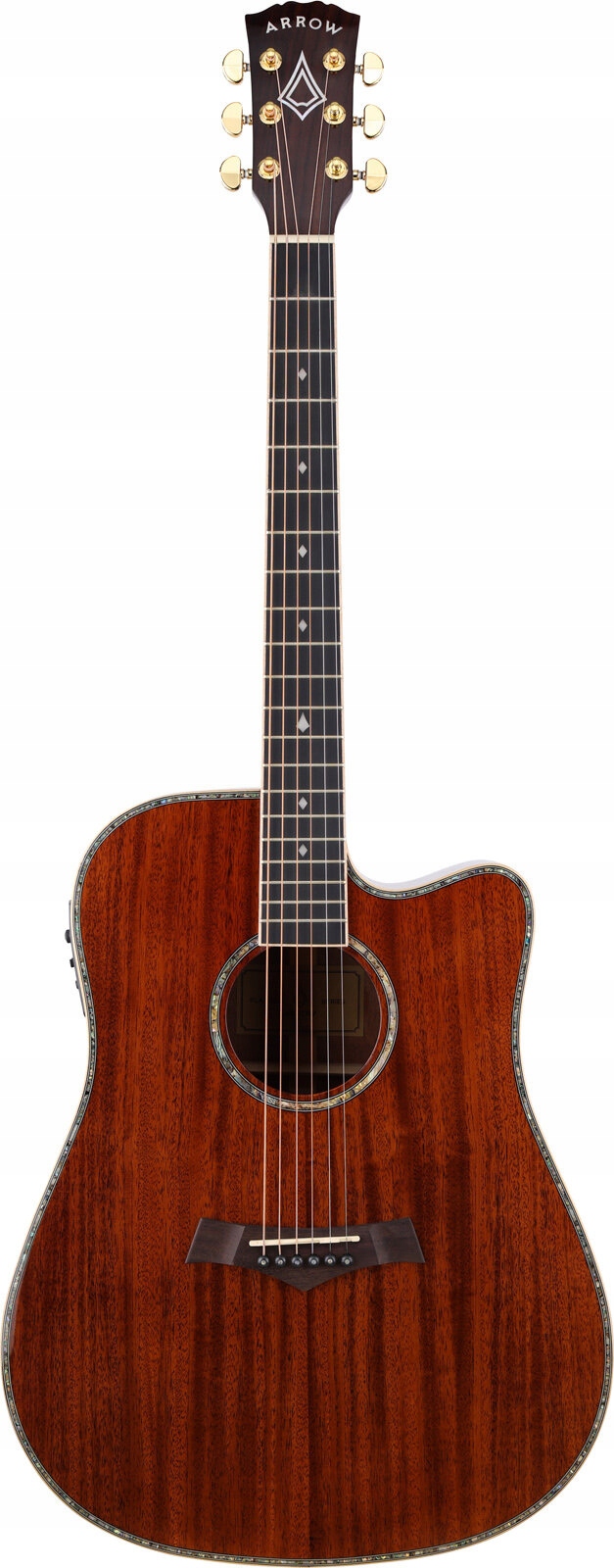 E-akustická kytara Arrow Platinum D Ce Mh/mh Mahogany/Mahogany