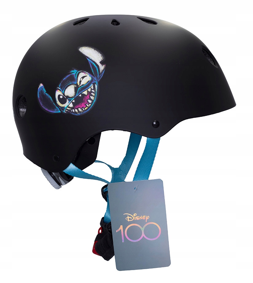 Kask sportowy orzeszek na rower rolki hulajnogę Abs 52-56 cm Stitch Black