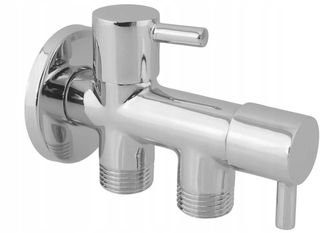 Zawór combi chrom 1/2X1/2X1/2