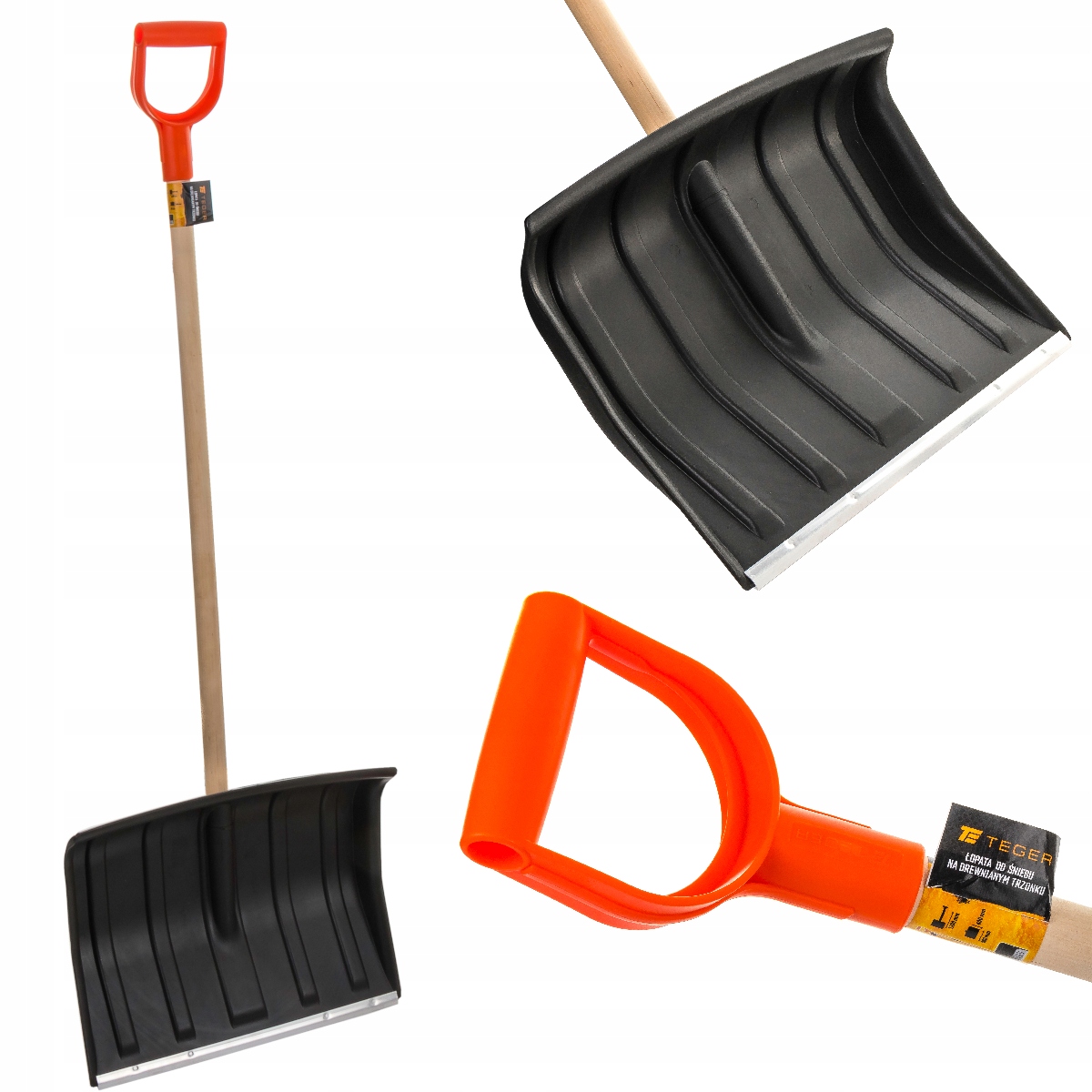 

Łopata Do Śniegu Zboża 48CM drewno trzon Teger