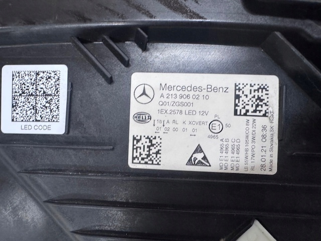 light right Mercedes E Klasa W213 LIFT Multibeam Led