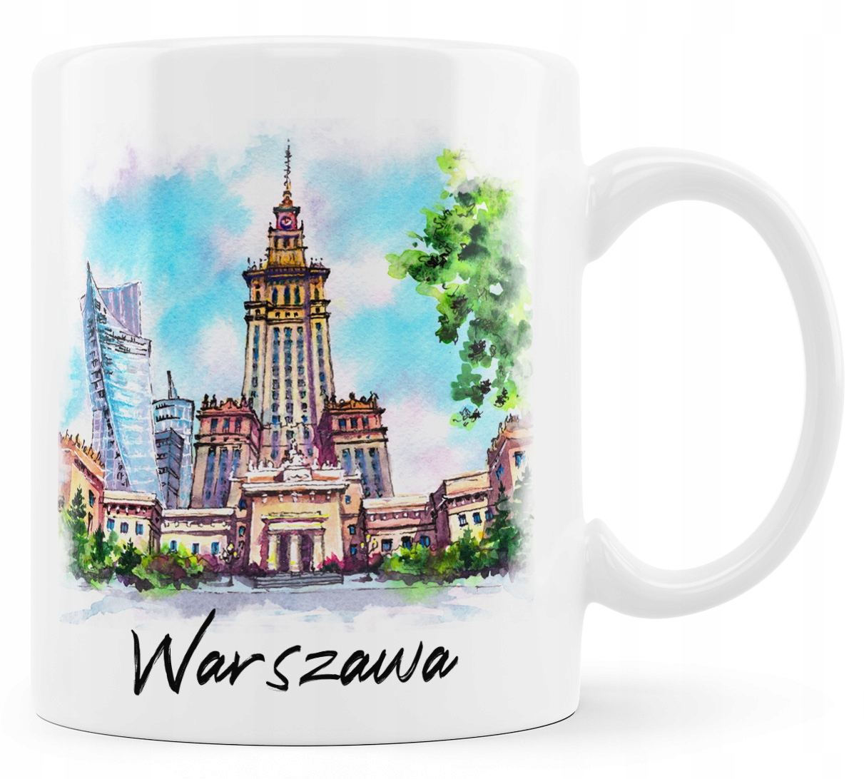 

Kubek Warszawa. Pałac Kultury i Nauki na kubeczku.