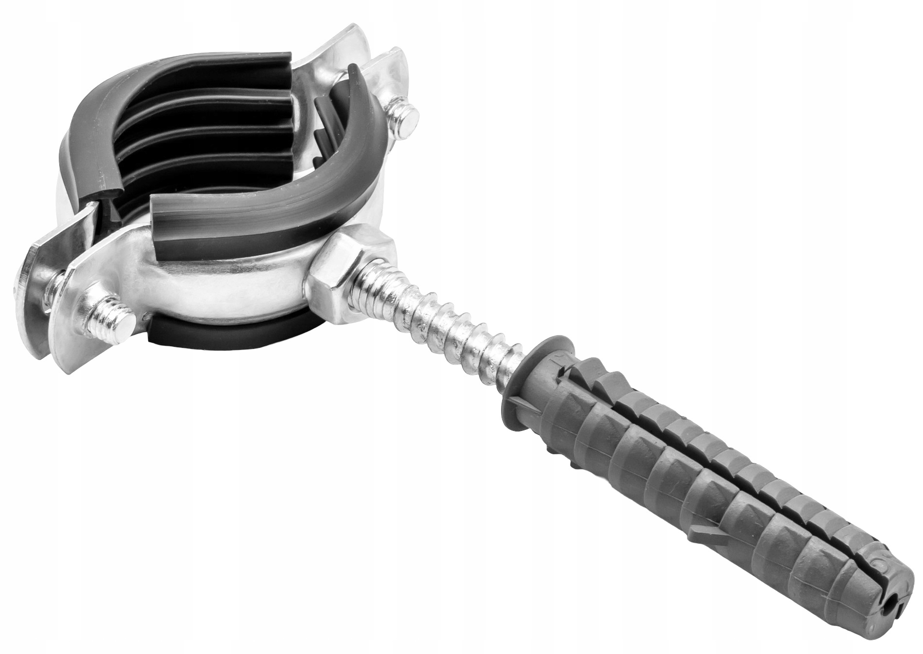 OBEJMA METALOWA STALOWA UCHWYT Z GUMĄ DO RUR 5/4" 40-45mm Marka inna