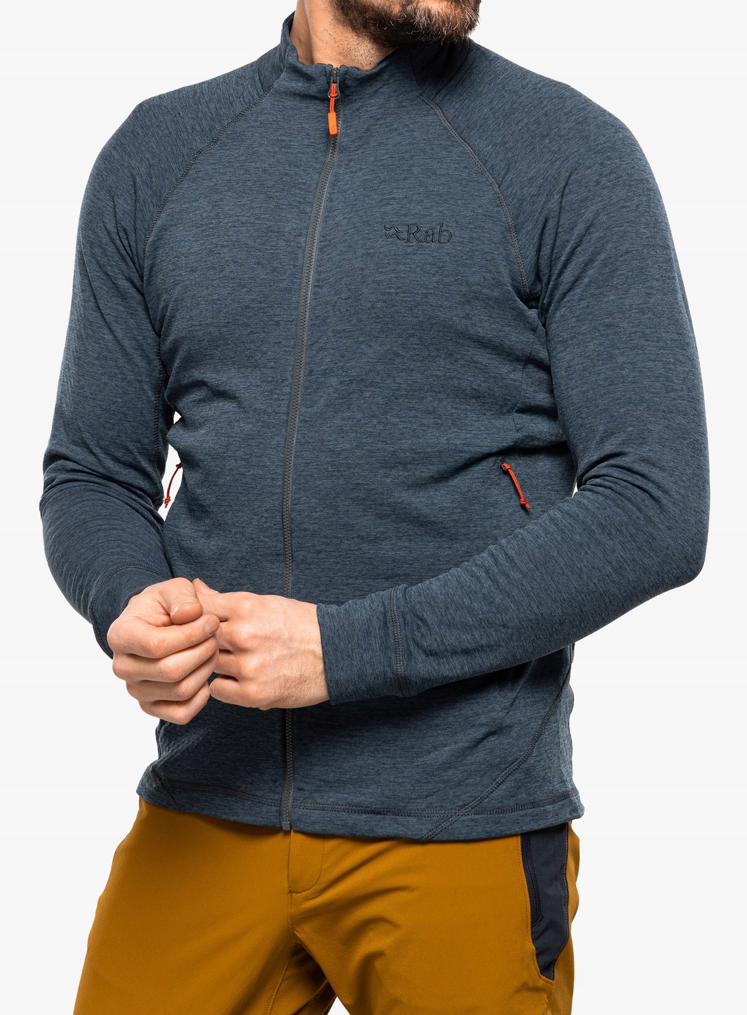 Mikina bez kapuce Rab Nexus Jacket ocelová XXL