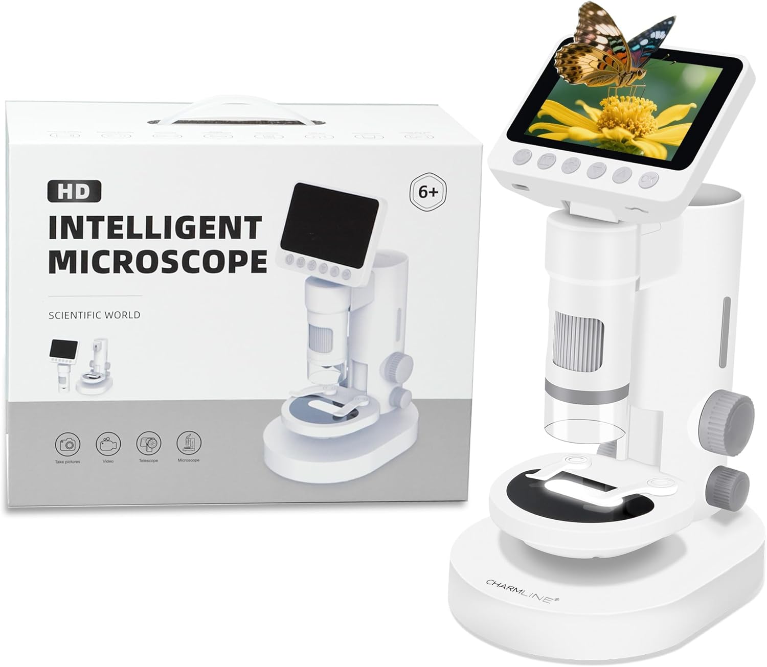 Digitální Mikroskop Charmline 100X-1000X Přenosná Vzdělávací Vědecká Sada