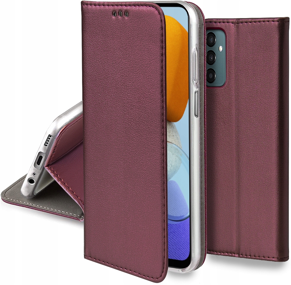

Etui Smart Magnet Szkło 9H do Samsung Galaxy M13