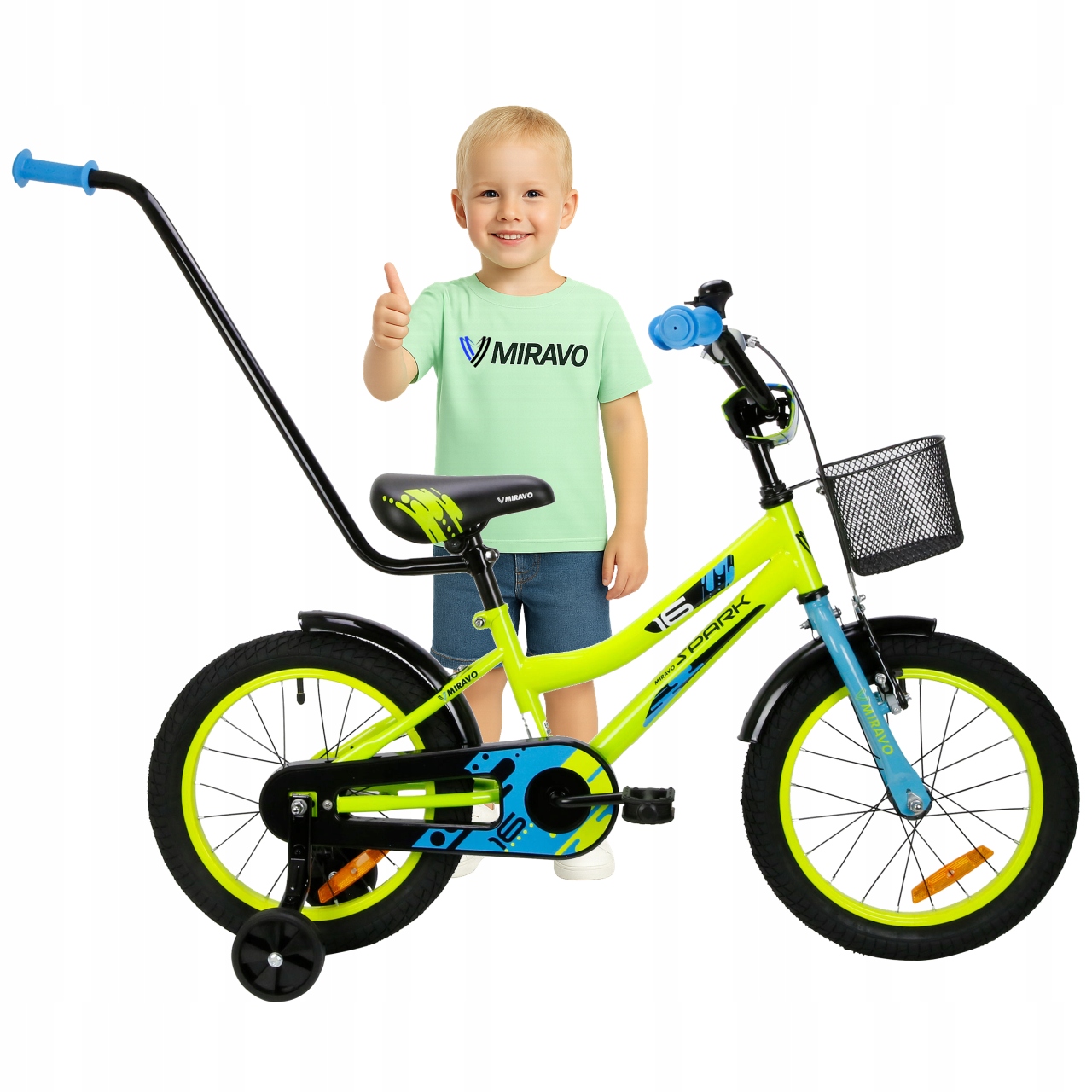 Rowerek Dziecięcy 16 Cali Rower Dziecięcy Koszyk I Prowadnik