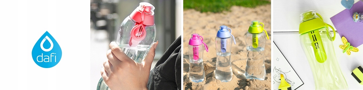 3pak filtrów do butelki DAFI + zakrętka KOLORY Kod producenta POZ03186