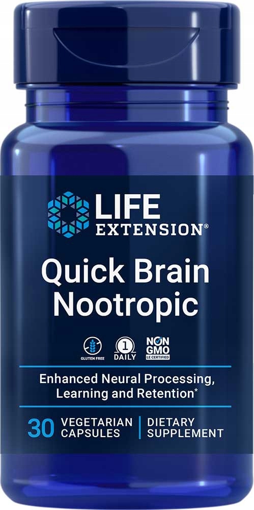 Quick Brain Nootropic, 30 kaps. Life Extension