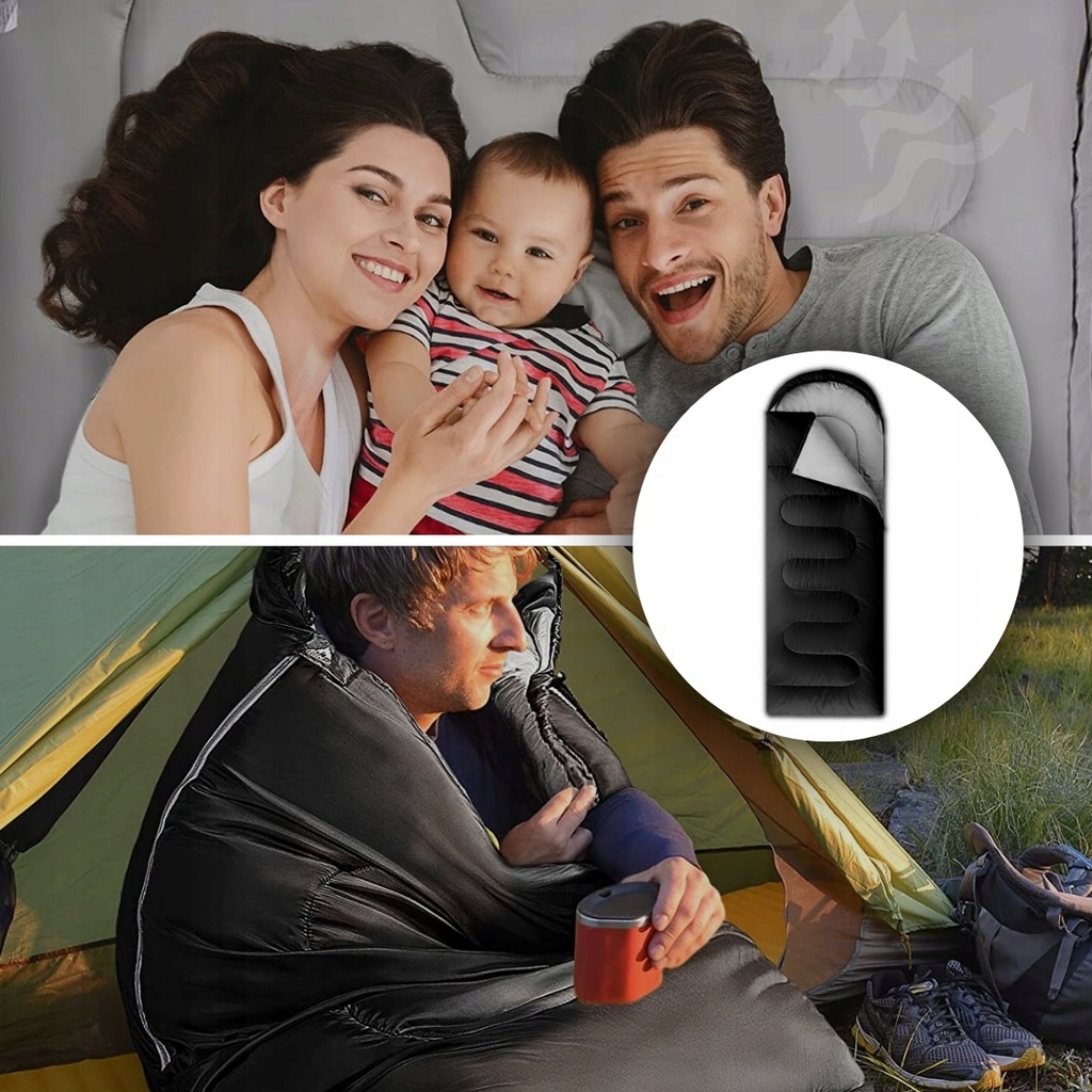 ŚPIWÓR TURYSTYCZNY MUMIA CIEPŁY LEKKI KOŁDRA Z KAPTUREM + POKROWIEC 2W1 Kod producenta LEKKI ŚPIWÓR TURYSTYCZNY PRZENOŚNY KOKON MUMI