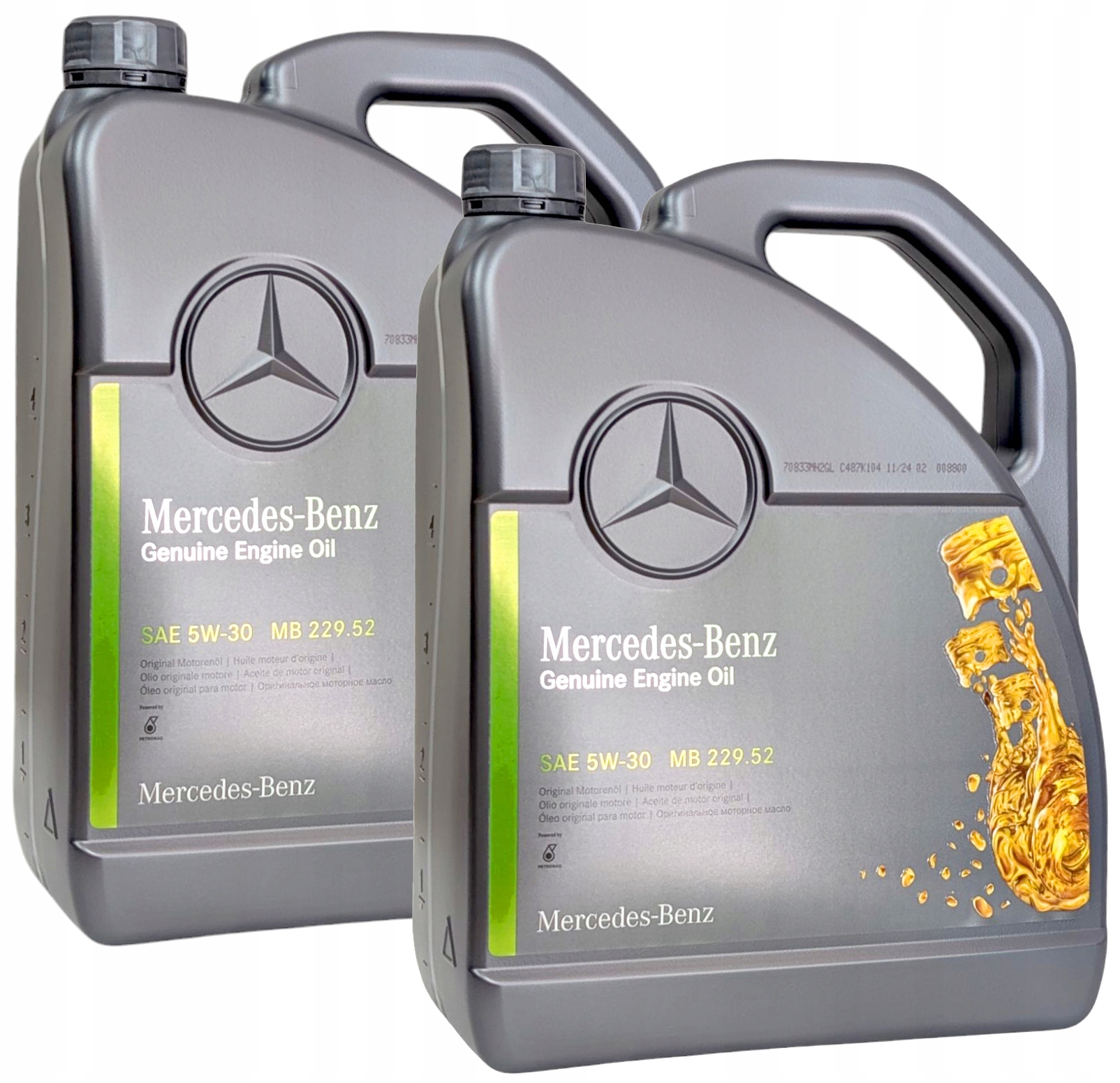 2x Originálny Olej Mercedes 5W30 229.52 5L