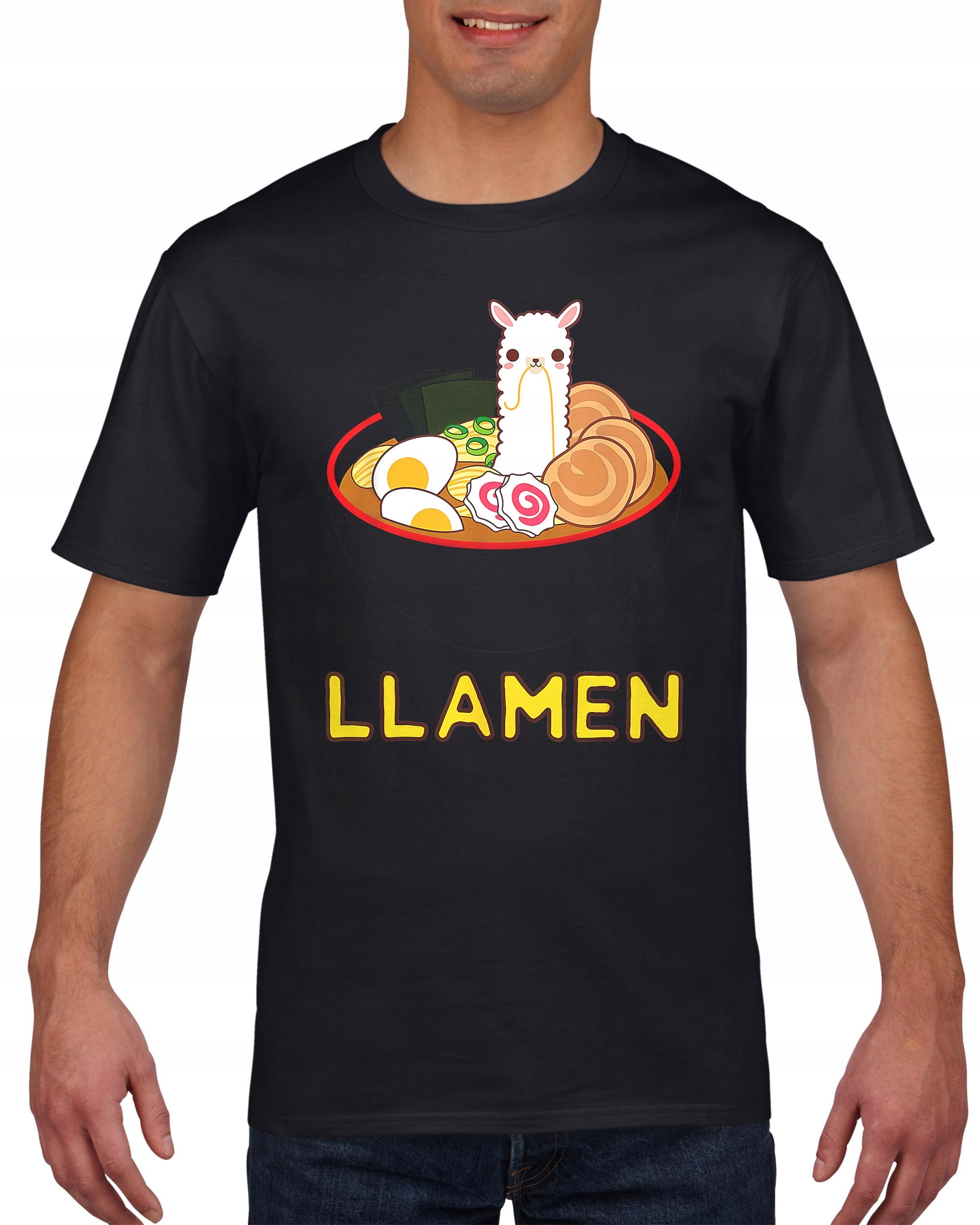 

Koszulka męska Lllamen Lama I Ramen XL