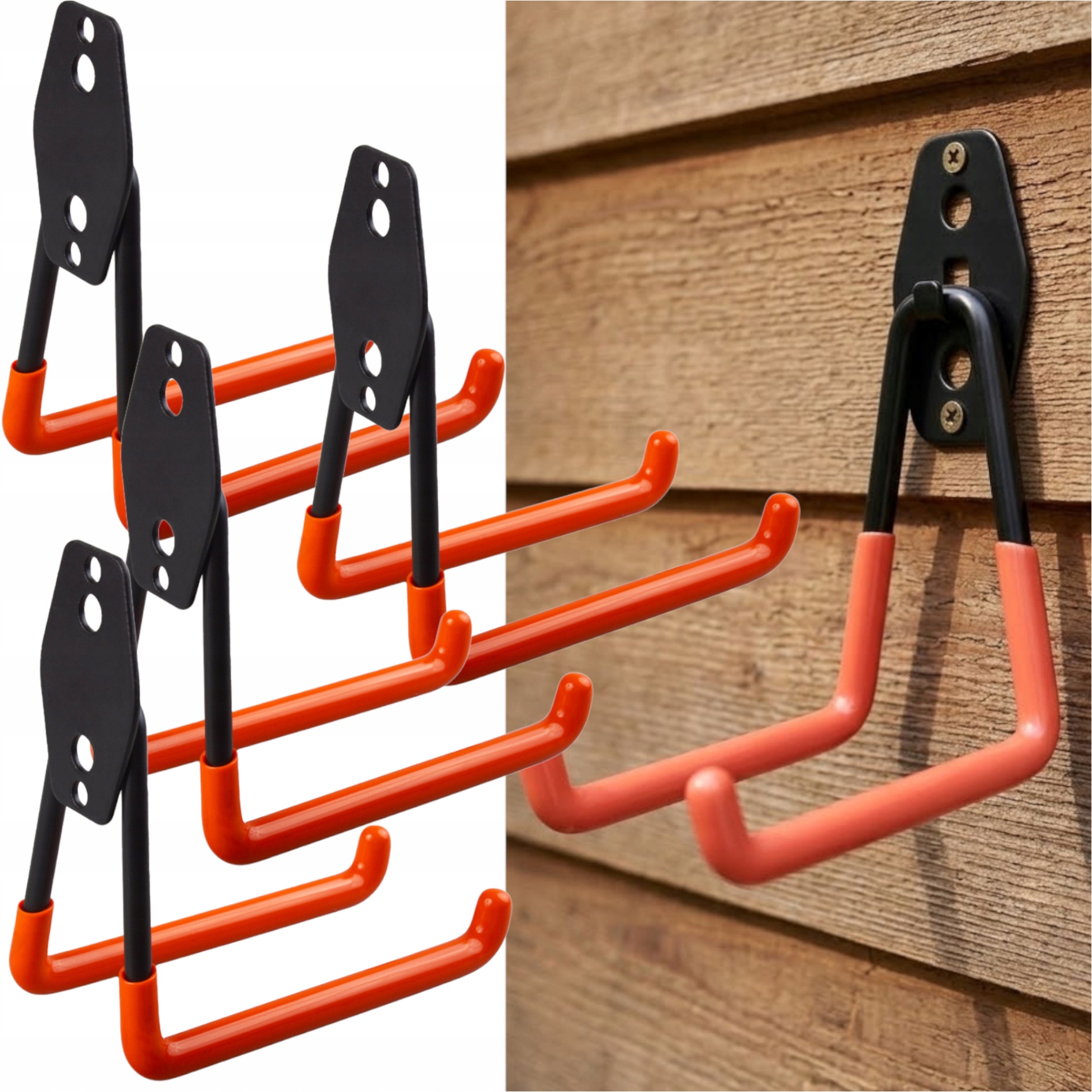 Držáky Na Stěnu Háky Do Dílny Sklepní Garáže Na Kolo Nářadí 4ks