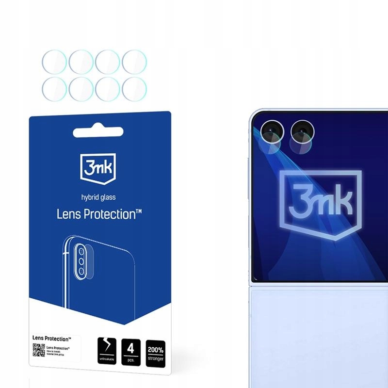 Szkło Na Aparat Do Galaxy Z Flip 7, 3mk, Ochronne na Obiektyw, Wyspę, Lens
