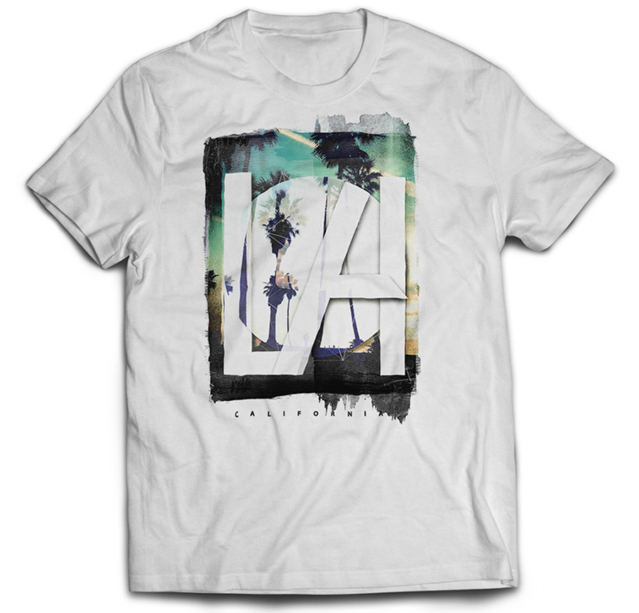 

Koszulka Grafika Plaża Palmy La California M