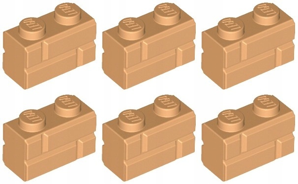 

Lego 98283 Cegła 1x2 nugat średni Nowy (6g) 6 szt.