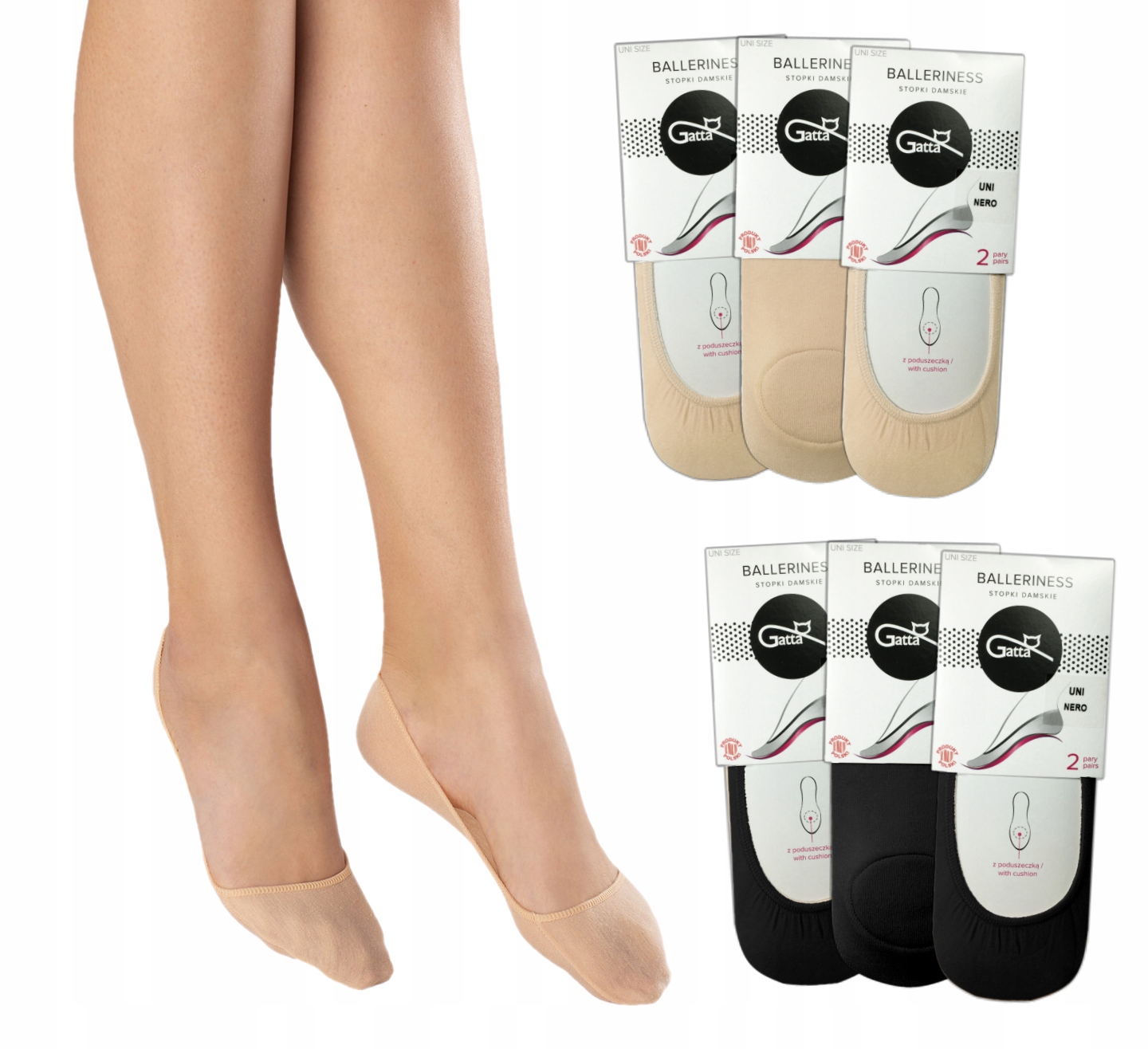 

Gatta stopki Balerinki 6 Par poduszeczka wz.04 mix