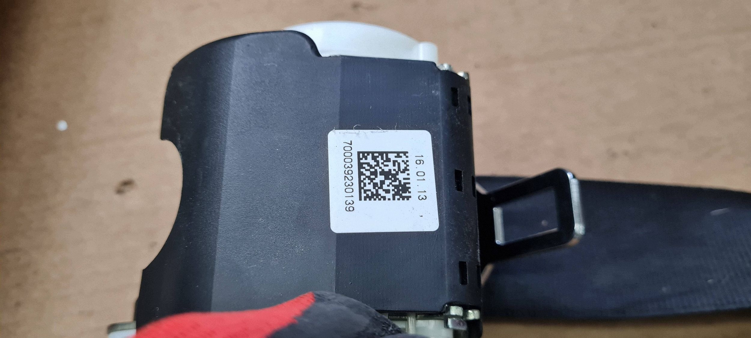 Q5 8R Gurten Sicherheits mitte heck schwarzer 8R0857807