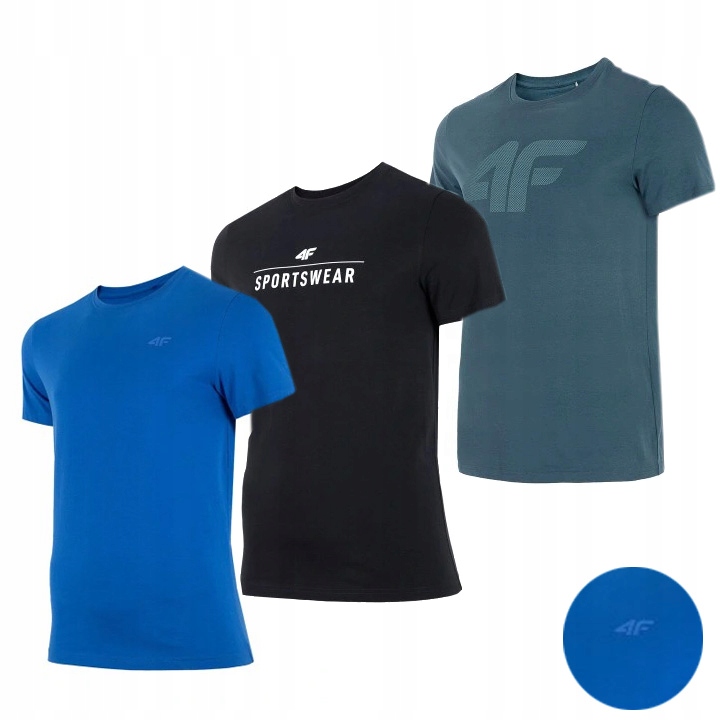 

Komplet Męski 4F Koszulka T-shirt Zestaw 3PAK S
