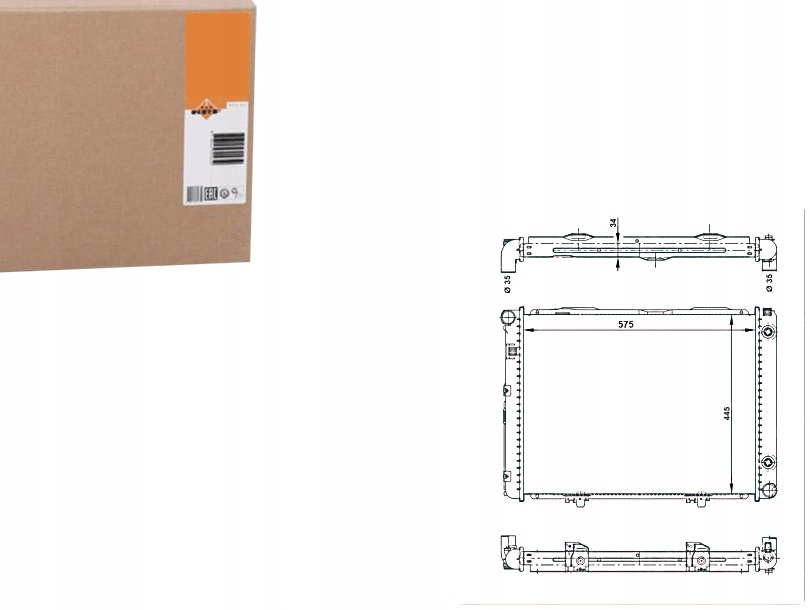 NRF CHŁODNICA SILNIKA NRF, 53866