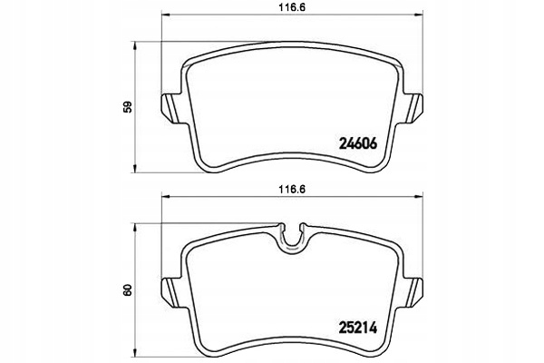 Brembo Brzdové Destičky Audi A6 11- Zadní Brembo