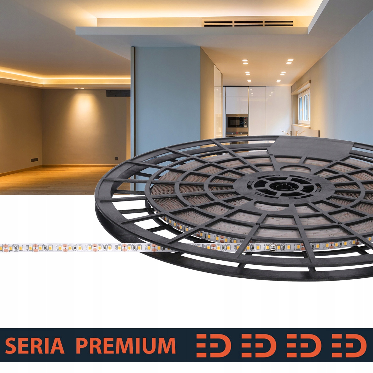 Led pásik| Teplá biela|12V |120 LED/m|SMD2835 |Rolka 100 m 5 rokov záruka