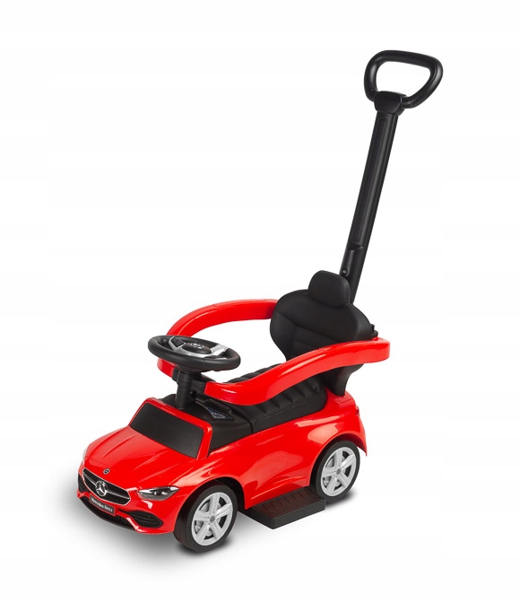 Pojazd Jeździk Mercedes C-class Pchacz Z Rączką Czerwony Toyz