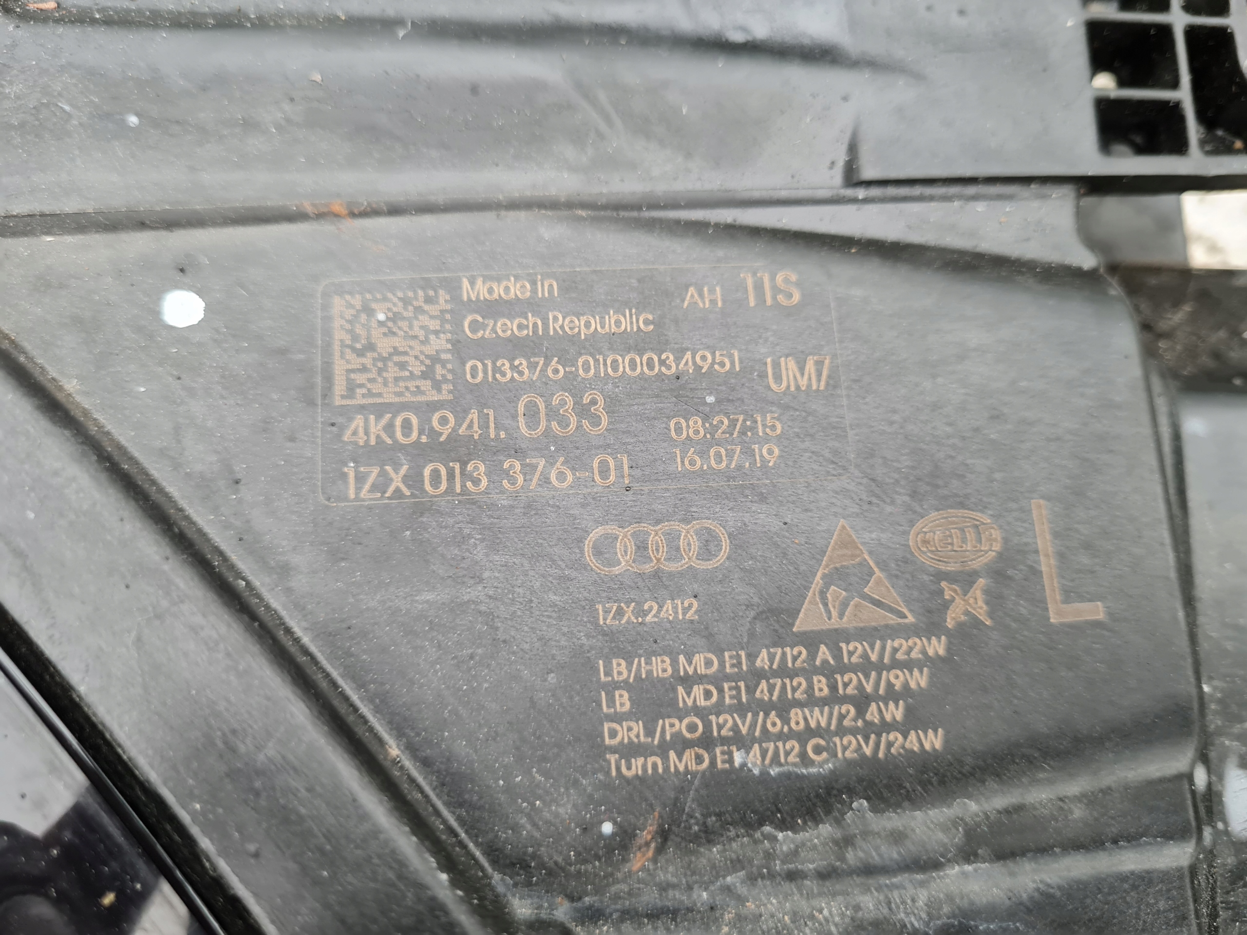 Audi A6 S6 4K C8 full led 4K0941033 4K0941034 Комплектная