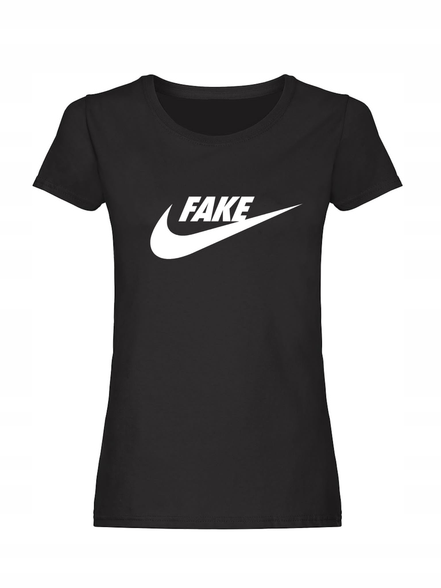 

Koszulka Damska T-shirt Fake Czarna XL