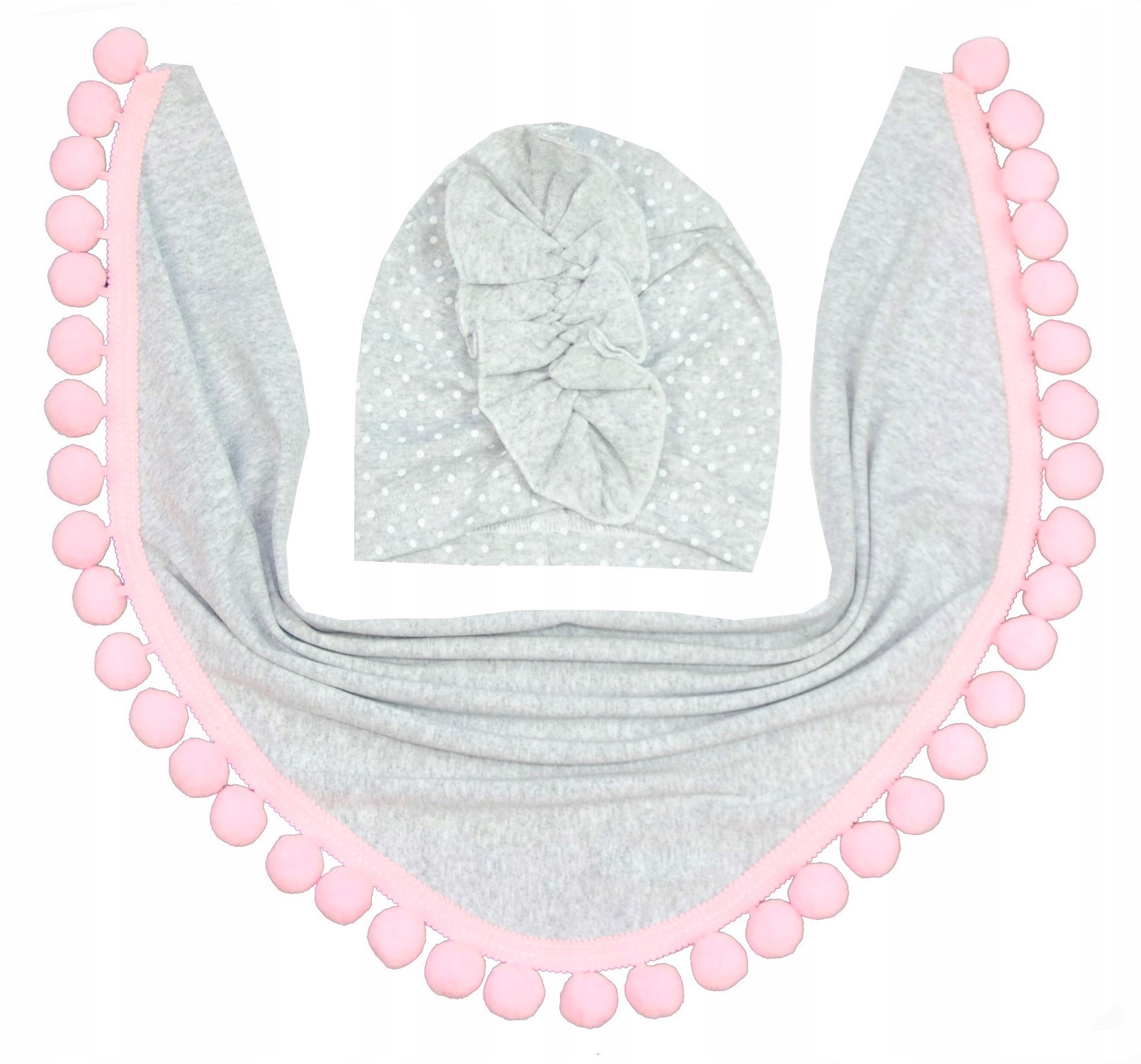 

Komplet Czapka Turban Chusta r.46-48 -------kolory