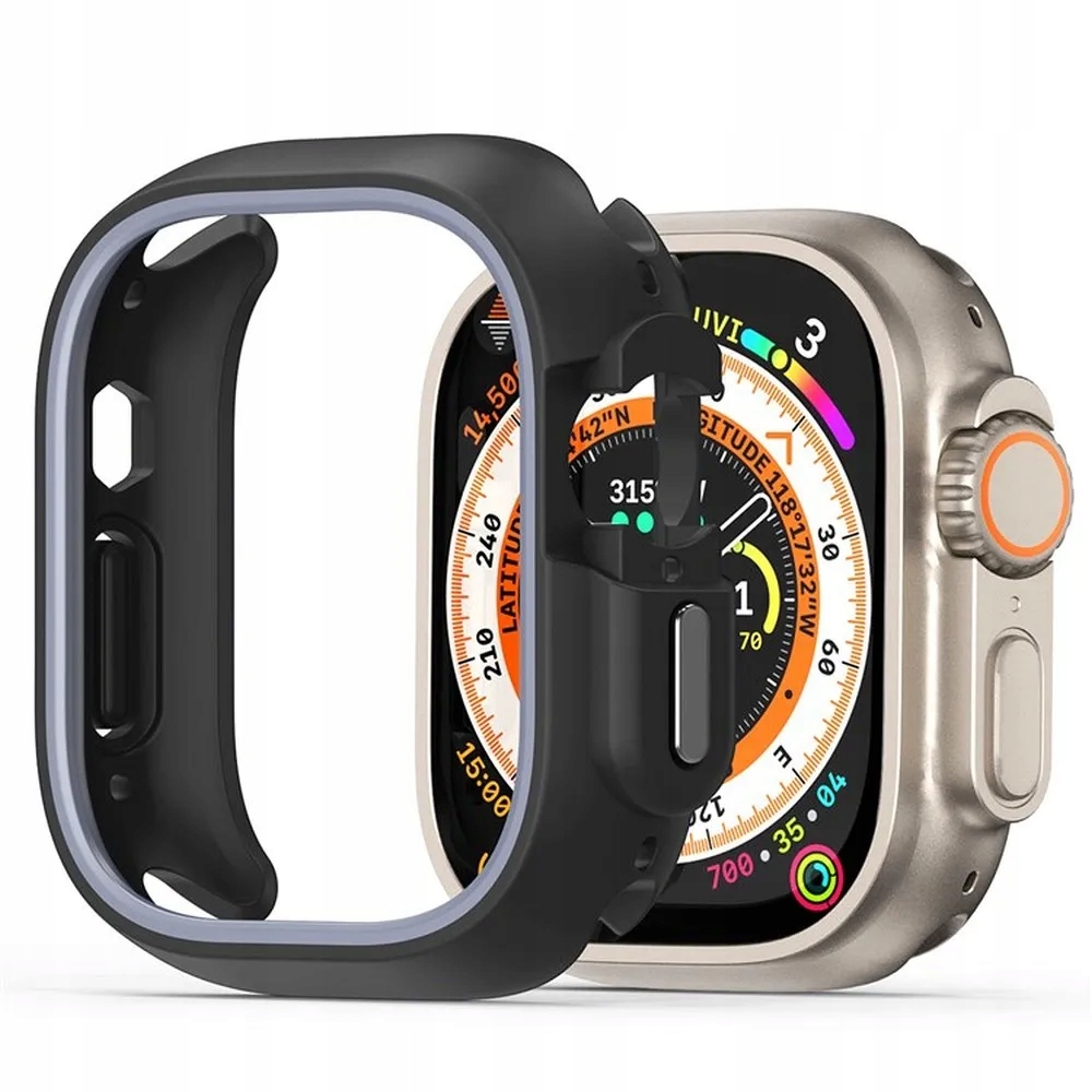 Dux Ducis futerał Bamo do Apple Watch Ultra Ultra 2 49 mm czarno szary