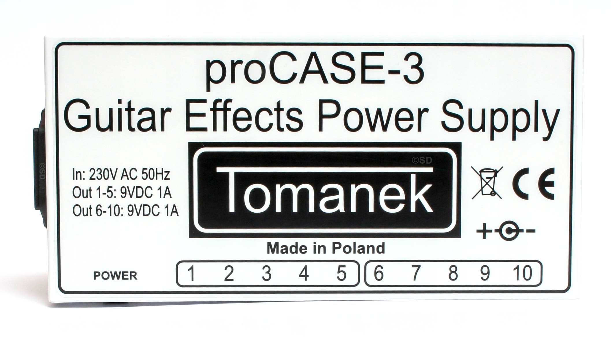 ZASILACZ TOMANEK ProCASE-3 DO 10 EFEKTÓW DC 9V STABILIZOWANY Stan opakowania oryginalne
