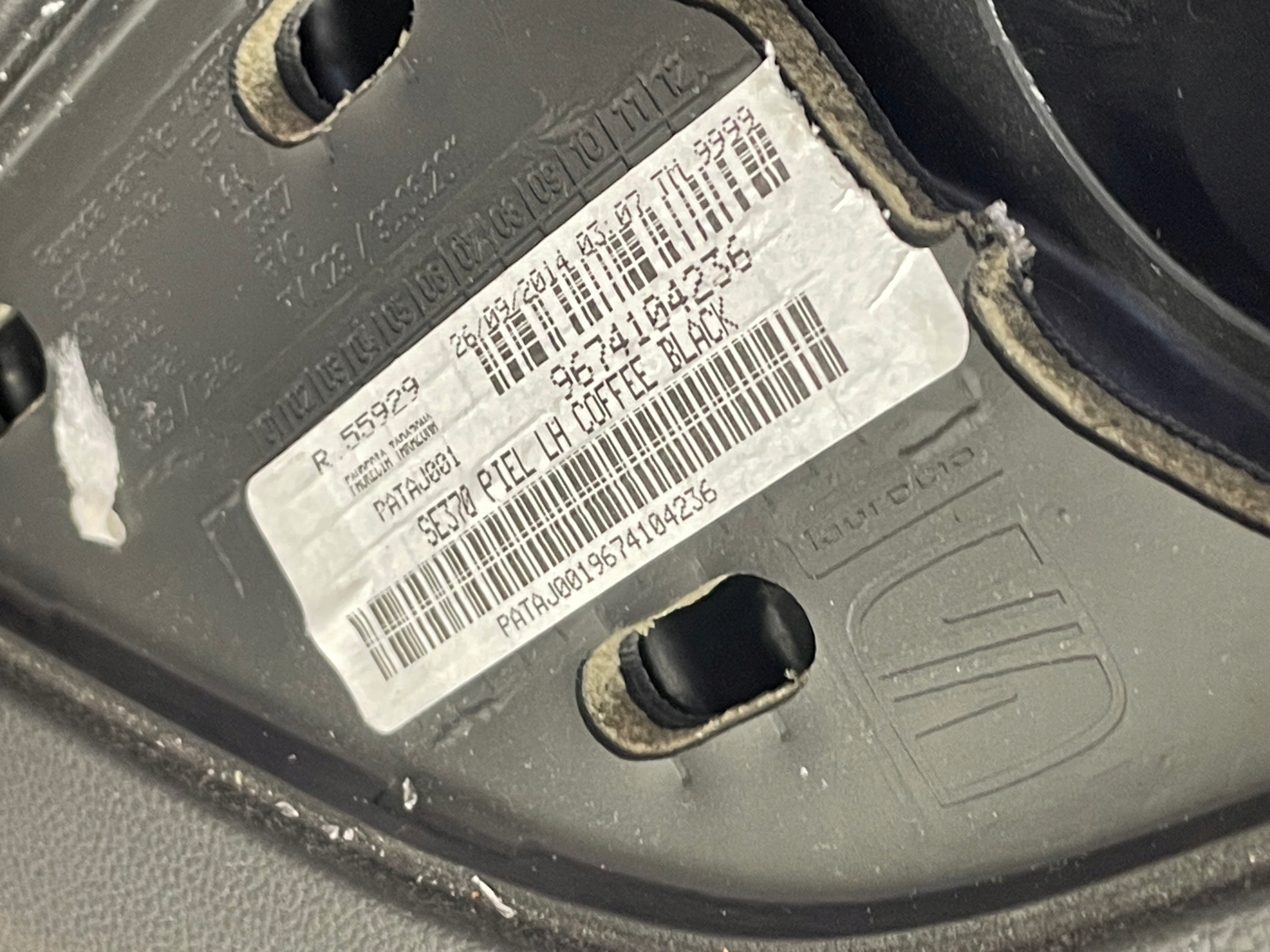 SEAT LEON III dashboard console airbag airbag
