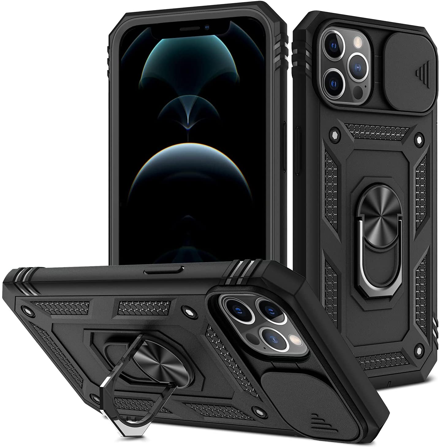 

Etui Slide Pancerne Szkło na iPHONE 12 12 Pro