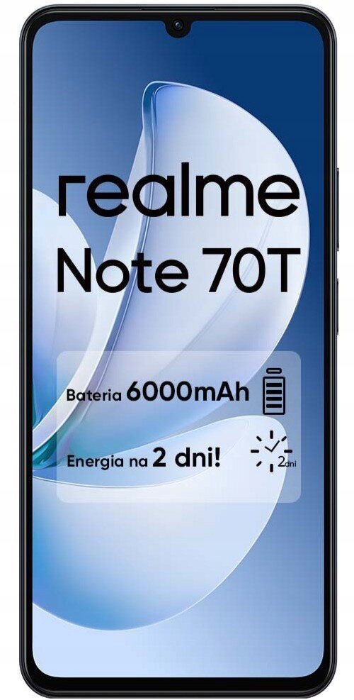 Smartphone realme Note 70T 4/256GB Lte Sd Dual Sim černý Obsidian Black