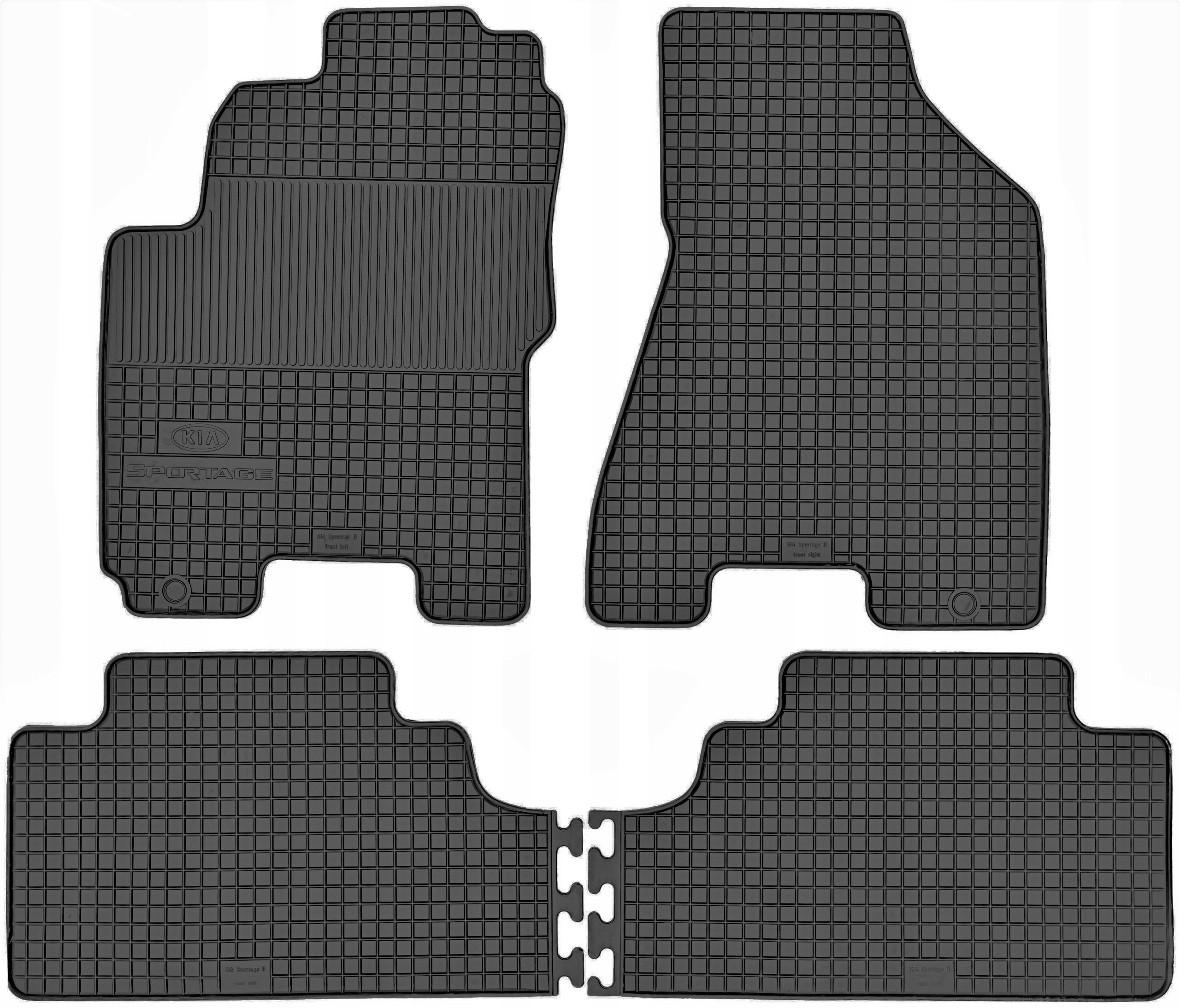 Dywaniki gumowe do KIA SPORTAGE 2 II (2004-2010) ORYGINAŁ Producent MaxGroup