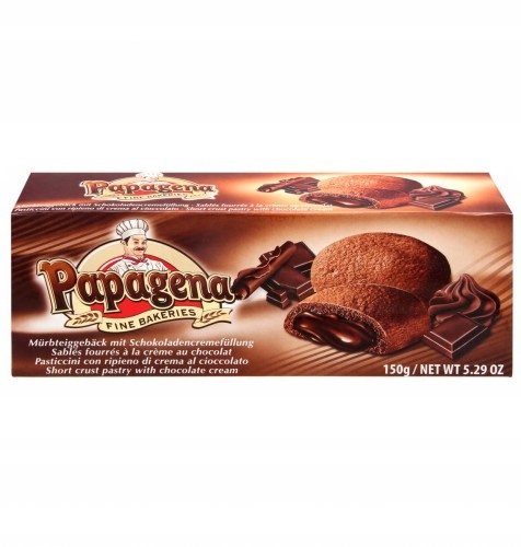 Papagena Ciastka z Kremem Czekoladowym 150 g — 2