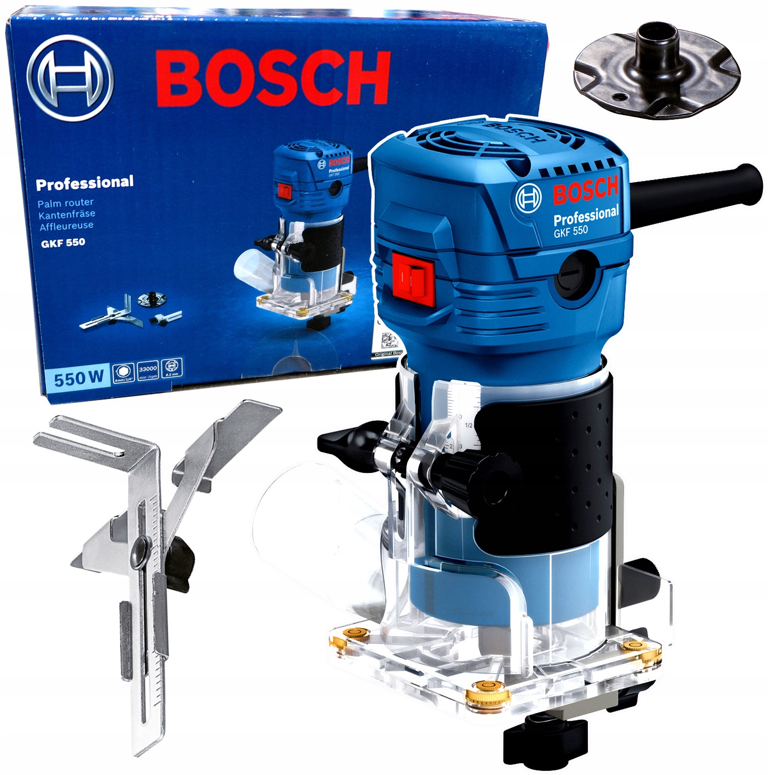 Frezarka górno wrzecionowa 6mm 550W Bosch Gkf 550 06016a0020