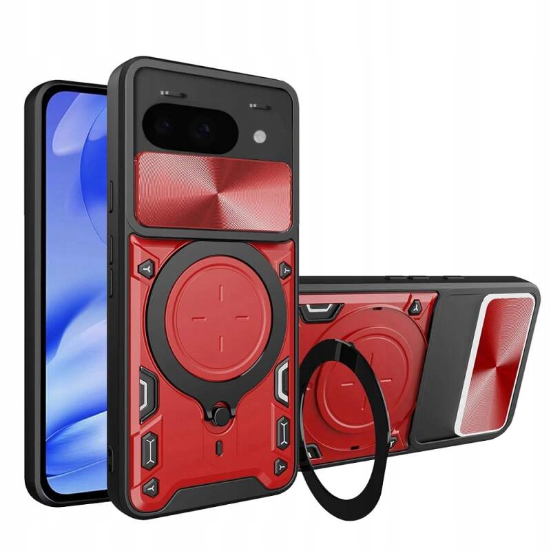 Techsuit CamGuard Pro etui do Google Pixel 9a – czerwone