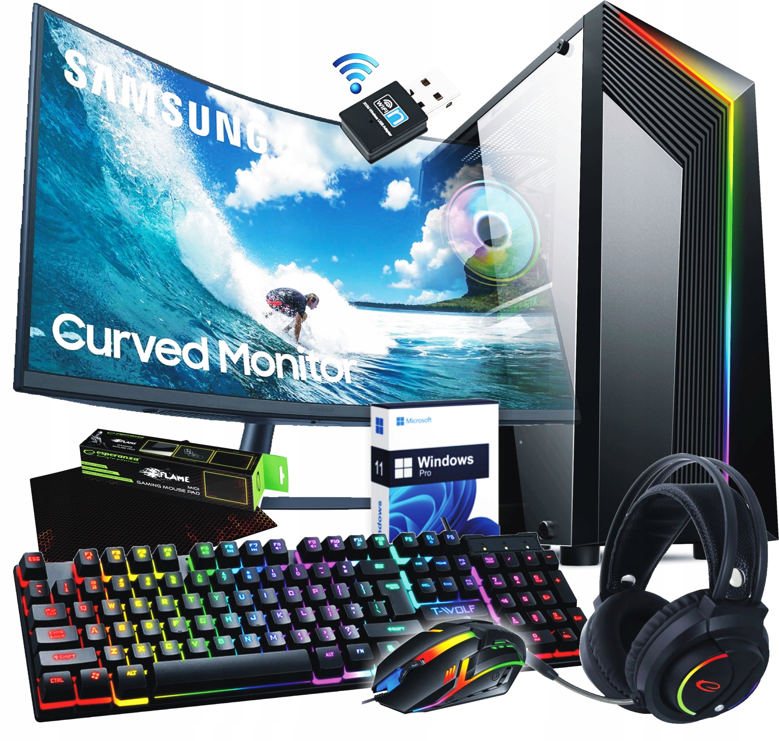 Počítač Ryzen 7|Radeon Rx VEGA|16GB|ssd 1000GB m.2.|LED 24|Win11