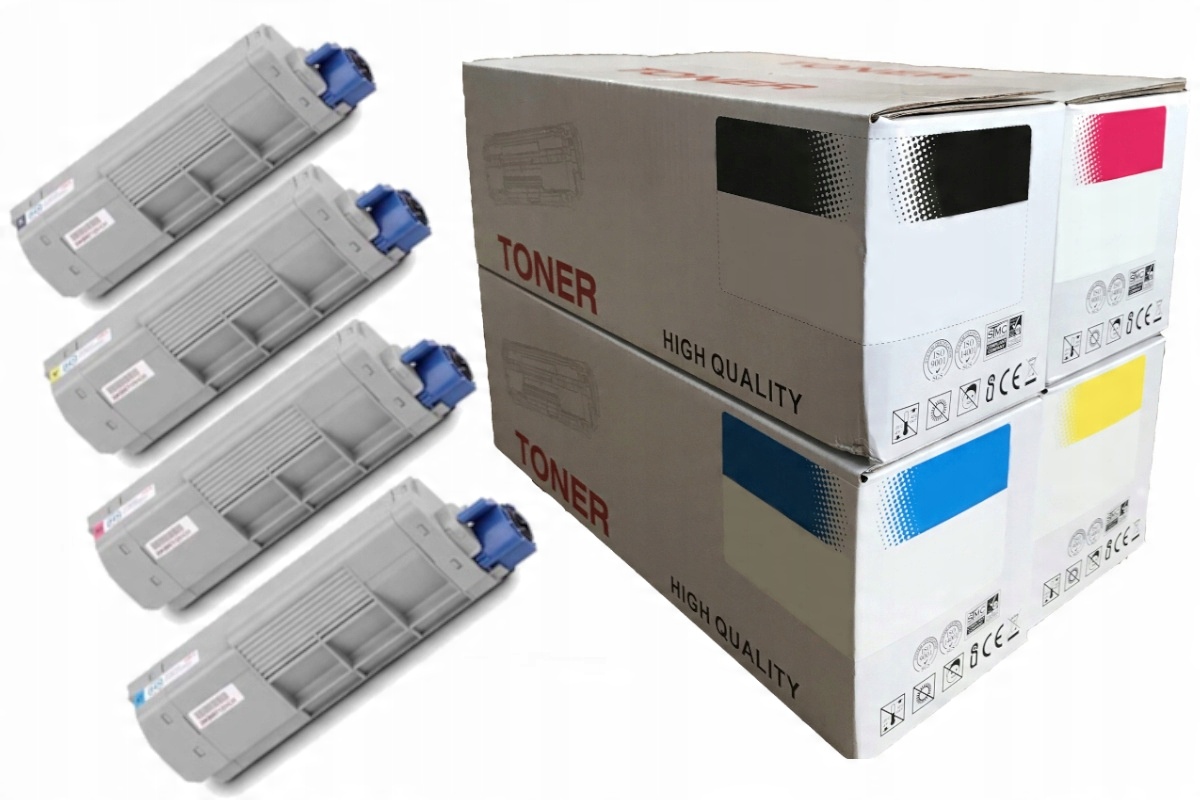 

4 x Toner do Oki C532dn C542dn MC563dn MC573d Cmyk