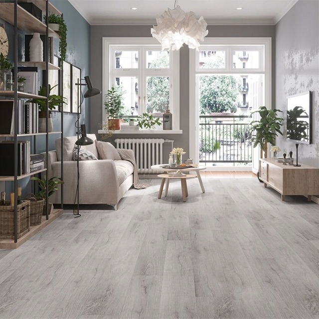 WYKŁADZINA PCV ECO JASNA SZARA DESKA 5 WZORÓW Szerokość 2 m