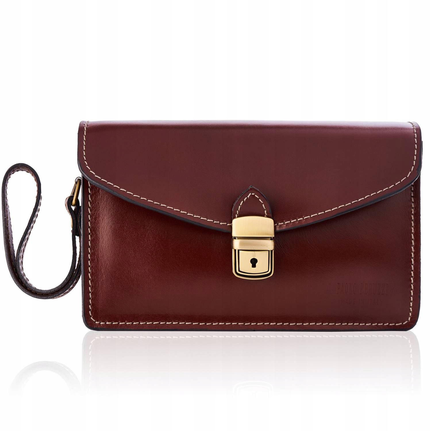 MODNA SKÓRZANA SASZETKA MĘSKA DO RĘKI N06-LB