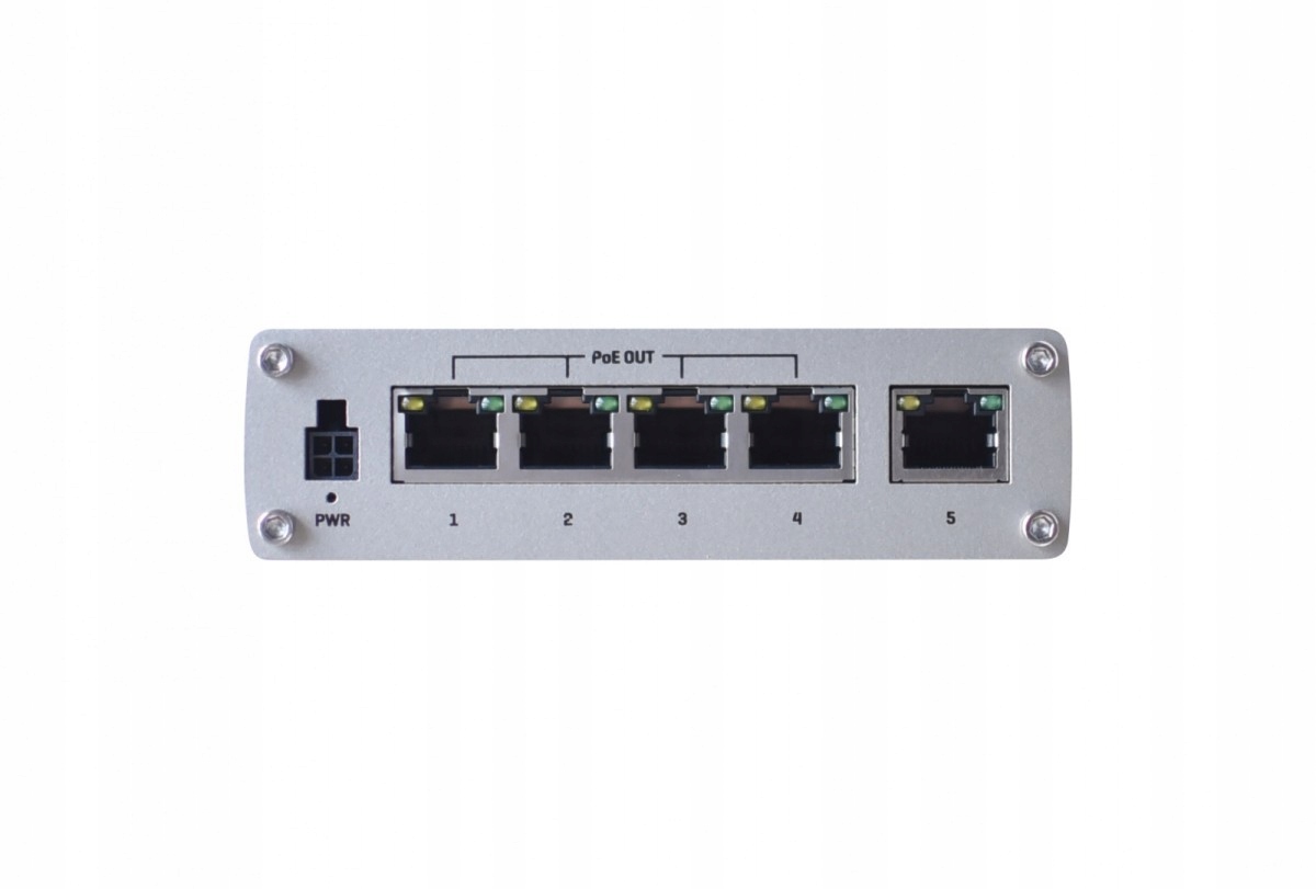 Teltonika Priemyselný prepínač TSW100 4xPoE+, 5xGigabit