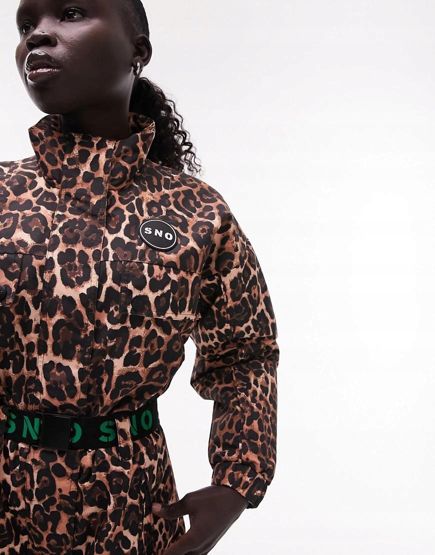 TOPSHOP PETITE KOMBINEZON NARCIARSKI LEOPARD PRINT 3SH NZ8__S Marka Inna marka