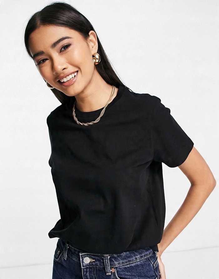 

Aso Design Czarny Gładki T-shirt (32)