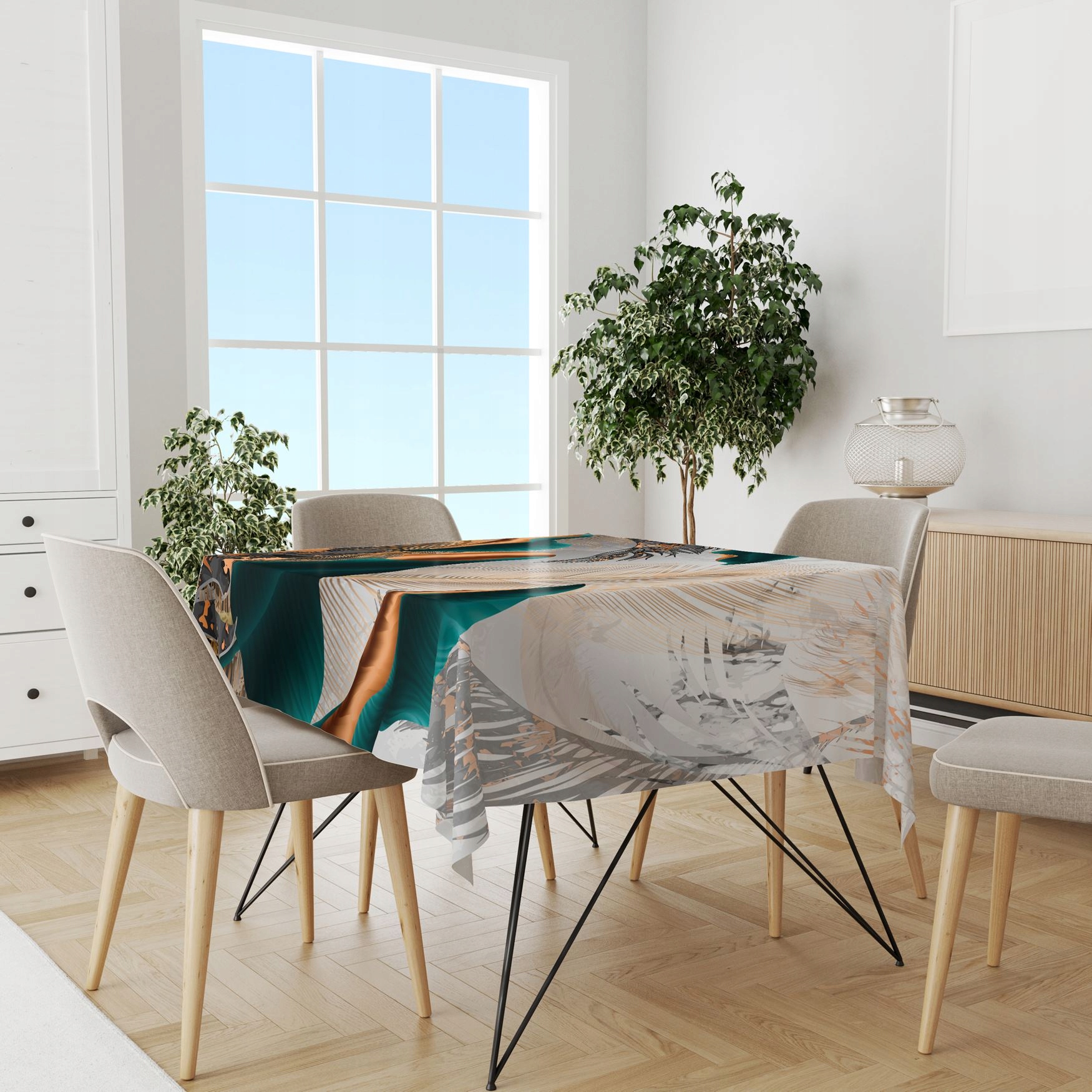 OBRUS PLAMOODPORNY 140X220 GŁADKI MATOWY GRUBY 111 Kolor wielokolorowy